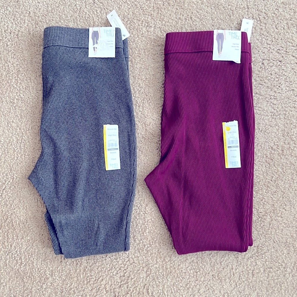 NEW Time & Tru Ribbed Jegging